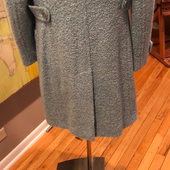 NWOT ETCETERA BLUE NUBBY QUARTER LENGTH COAT - Picture 8 of 8